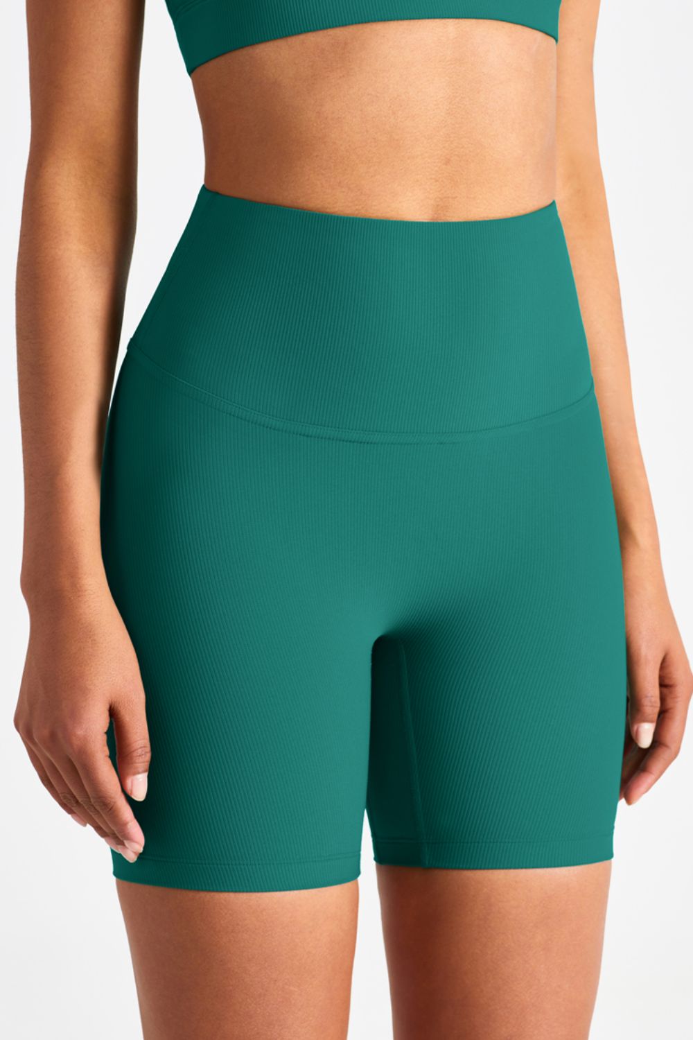 Wide Waistband Sports Shorts